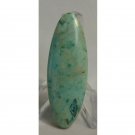 Chrysocolla cabochon, 44 X 15.5mm oval