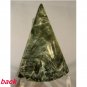 Seraphinite cabochon, 37 X 25.5mm fan
