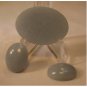 Angelite cabochon, 3 piece oval cut set