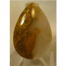 Agate cabochon, 34X23mm drop