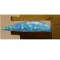 Blue lab created opal cabochon, 25X16mm shield