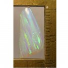 White lab created opal cabochon, 20X9mm free form White lab created opal cabochon, 20X9mm free form