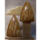 Owyhee picture jasper pair, 24.5X16mm freeform drops