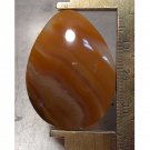 banded agate cabochon, 39X29mm drop