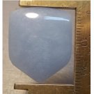 Angelite cabochon, 26.5 X 22mm Freeform