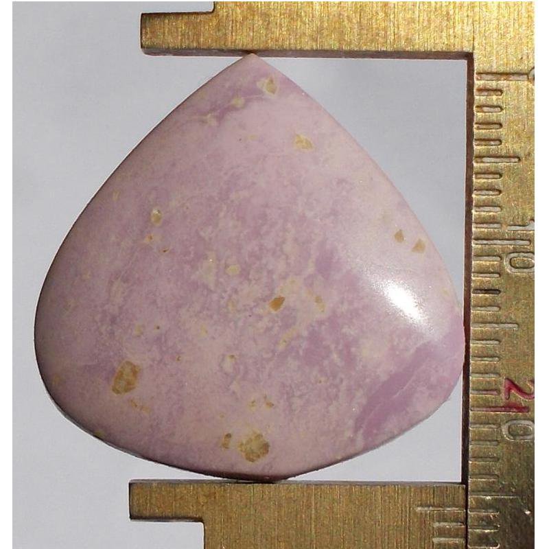 Phosphosiderite cabochon, 26.5 X 26mm drop