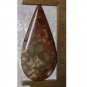 Spiderweb jasper cabochon, 42X20mm drop