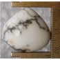 Howlite cabochon, 24X22mm  freeform drop