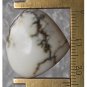 Howlite cabochon, 24X22mm freeform drop