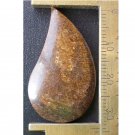 Bronzite cabochon, 34X20mm freeform drop