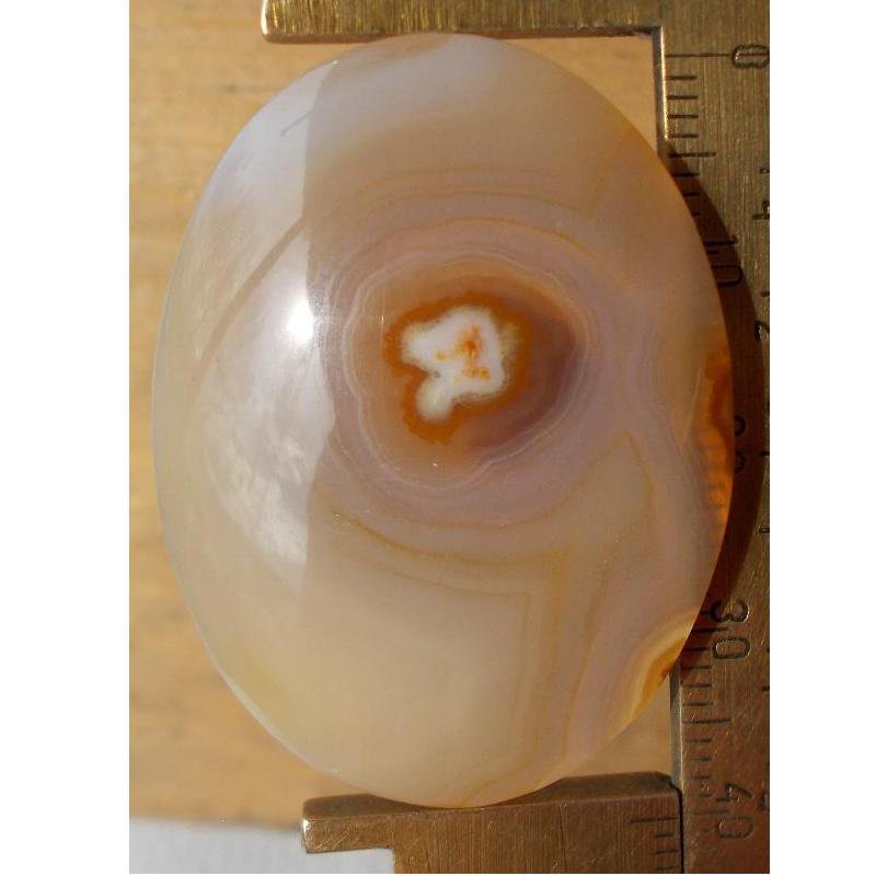 Agate cabochon, 40X30mm oval