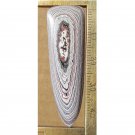 Fordite cabochon, 47X14.5mm freeform