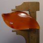 Carnelian agate cabochon, 47X21mm freeform