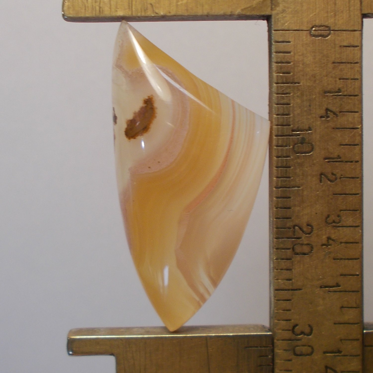 laguna agate cabochon, 31X15mm freeform
