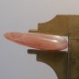 Druzy pink agate cabochon, 31X22mm freeform drop