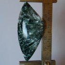 Seraphinite cabochon, 52X23mm freeform