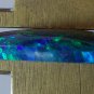 Peacock blue created opal cab, 23X20.5mm heart