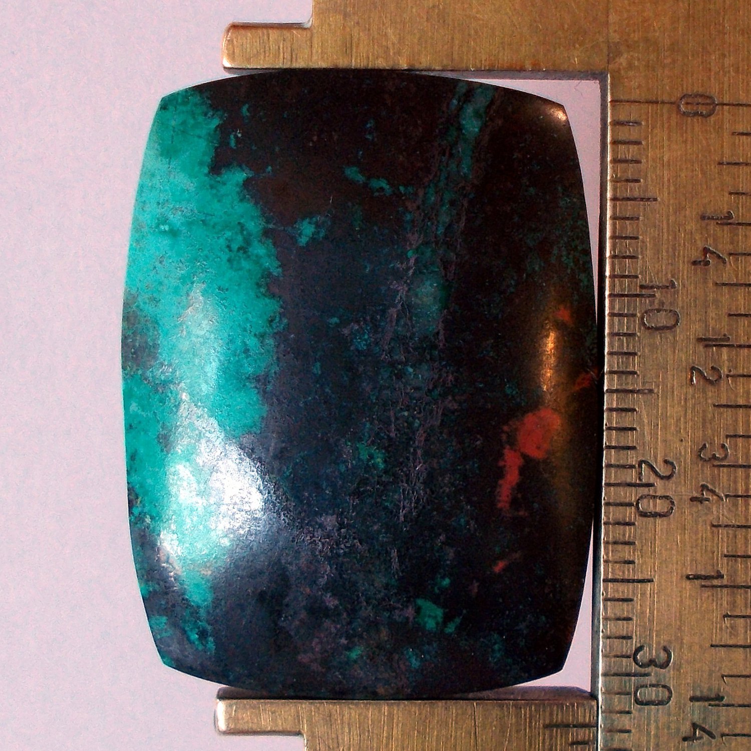 Sonora sunset cabochon, 32.5X24.5mm freeform
