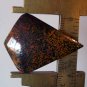 Jasper with psilomelane dendrites, 33X24.5mm freeform drop