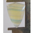 Rainbow fluorite cabochon, 29X19mm shield Rainbow fluorite cabochon, 29X19mm shield