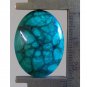 Malachite cabochon, 26X19mm oval