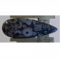 Crinoid cabochon, 39X 14.5mm drop