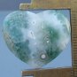Ocean jasper cabochon, 26.7X22.5mm heart