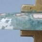 Ocean jasper cabochon, 43.5X18.4mm drop