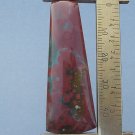 Jasper cabochon, 48.9X17.9mm keystone drop