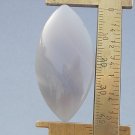 Gray agate cabochon, 43.4X22mm marquis