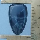 spiderweb obsidian cabochon, 20.1X12.7mm small shield