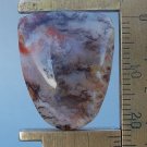 grave yard plume agate cabochon, 23.4X18.9mm tongue grave yard plume agate cabochon, 23.4X18.9mm tongue