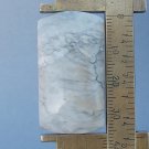 Howlite cabochon, 37.3X20.2mm freeform rectangle