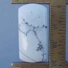 Howlite cabochon, 31.2X15.4mm freeform rectangle