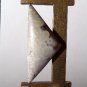 crazy lace agate cabochon, 49.2X21mm freeform triangle