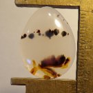 Montana agate cabochon, 22.8X17.4mm drop