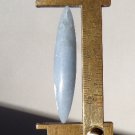 Angelite cabochon, 51X10mm marquis