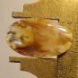 grave yard plume agate cabochon, 28.6X16.7mm oval