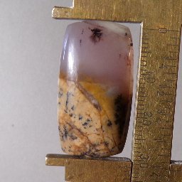 amethyst sage agate cabochon, 31.6X17.2mm freeform