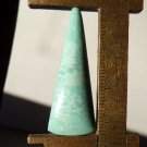 stabilized turquoise cabochon, 36.7X14mm freeform drop