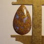moss agate cabochon drop drop set