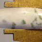 green tree agate cabochon, 48X10.5mm marquis