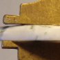 green tree agate cabochon, 48X10.5mm marquis