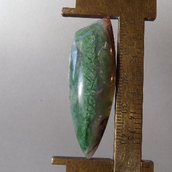 agate cabochon, 47X16mm freeform