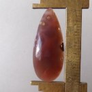 agate cabochon, 43.3X18.4mm tongue
