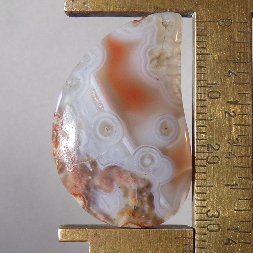 agate cabochon, 33.3X20.7mm freeform drop