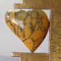 Dendritic Opal cabochon, 24.2X24.7mm freeform heart