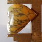 Dendritic Opal cabochon, 24.2X24.7mm freeform heart