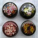 Hand-Painted Lacquer Box w/Floral Design
