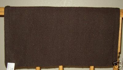 Mayatex Show Saddle Blanket Pad Chocolate Brown 36x34